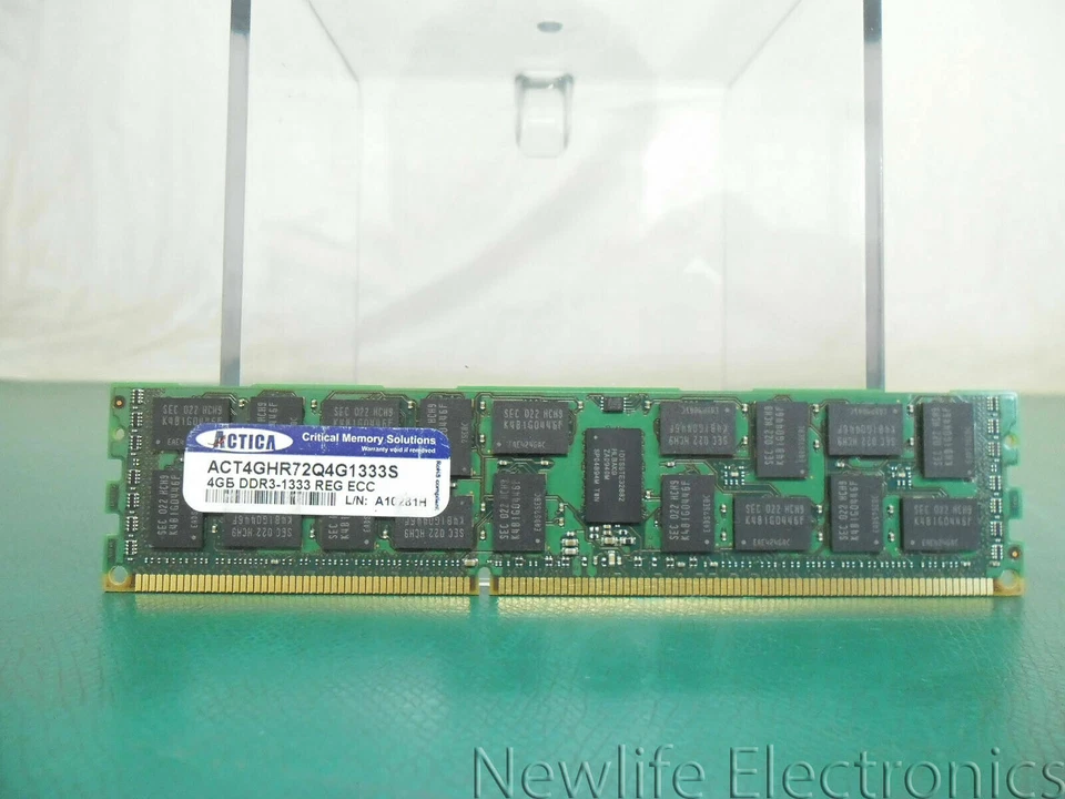 Actica ACT4GHR72Q4G1333S 4GB PC-10600 DDR3 SDRAM Server Memory - Image 1 of 3