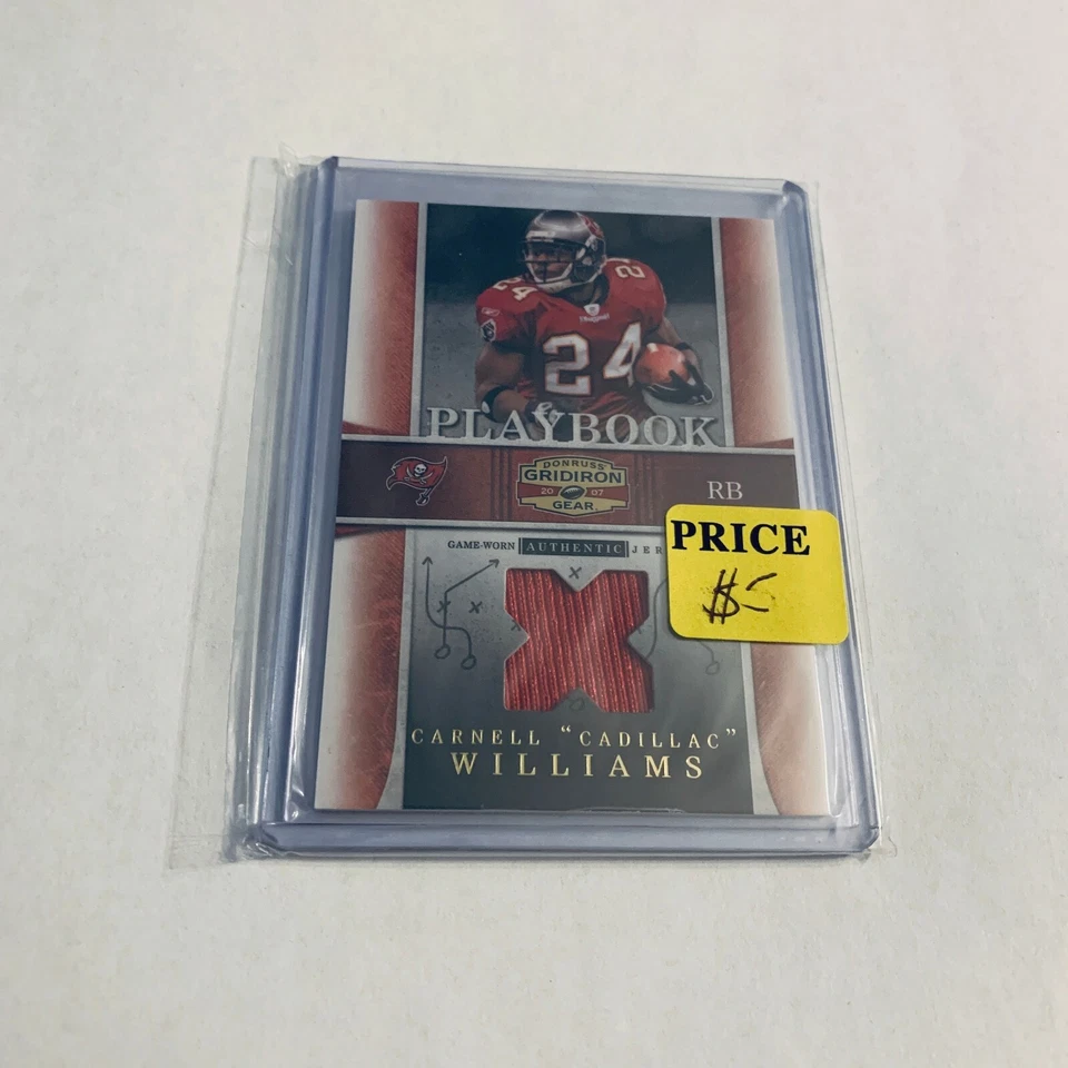 F93354  2007 Donruss Gridiron Gear Playbook Jerseys X's Cadillac Williams/250 - Image 1 of 1