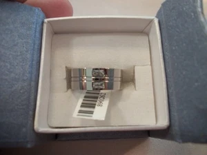 Stainless Steel with CZ Band - Picture 1 of 2
