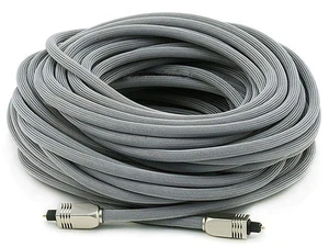 Monoprice 103448 Premium S/PDIF Toslink Digital Optical Audio Cable - Silver ... - Picture 1 of 3