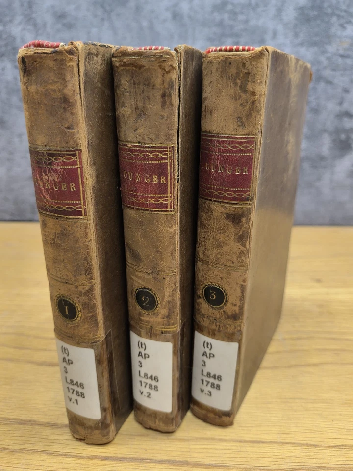1788 3vol The Lounger a Periodical Paper Fourth Edition - Image 1 of 4