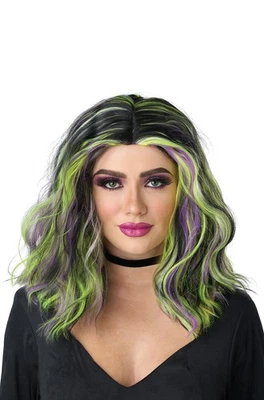 Neon Streaks Adult Wig - Image 1 of 3