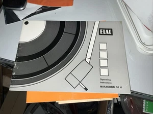 ELAC Miracord 50h Turntable Operating Instructions - Original - Picture 1 of 6