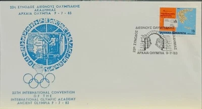F-EX60555 GREECE 1983 SPECIAL 23th CONVENTION CANCEL OLYMPIC GAMES. - Image 1 of 2