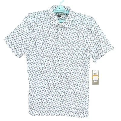 Camisa Polo PGA Tour Para Hombres UPF 30 Absorbente de Humedad Elastizada Blanca Brillante Talla S Nueva con Etiquetas Foto 1 de 4