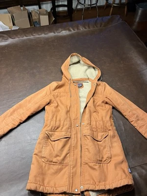 Patagonia Prairie Dawn Parka Coat Jacket Women’s Small Sherpa Lined Hooded - Image 1 of 4