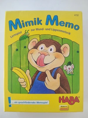 Mimik Memo sprachförderndes Memospiel HABA Logopädie Lernspiel Mund-Motorik - Bild 1 von 4