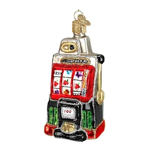 Old World Christmas Slot Machine Blown Glass 44038 - Picture 1 of 3