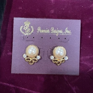 Vintage Premeir Designs “Dew Drops” Earrings NEW  - Picture 1 of 6