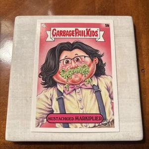 2024 GARBAGE PAIL KIDS ILL INFLUENCERS Mustachioed UTUBE Gamer Markiplier #5b - Picture 1 of 2