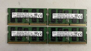 Sk hynix 16GB 2RX8 PC4-2400T-TG1-11 HMA82GS7AFR8N-UH T0 AC Used ECC Ram X 4 Pcs - Picture 1 of 3