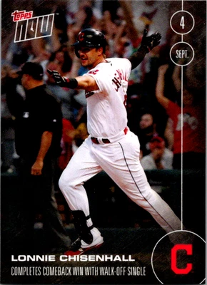 2016 Topps Now #425 Lonnie Chisenhall Cleveland Indians impressão corrida apenas 262 RARO - Imagem 1 de 2