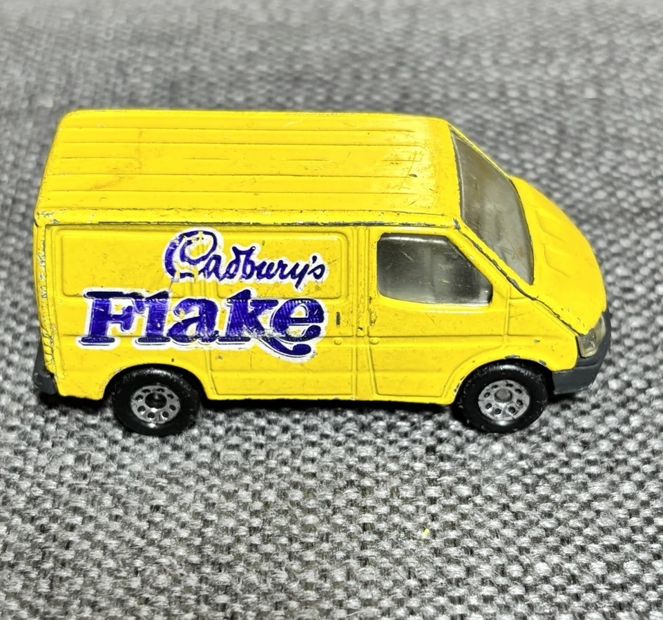 1986 Yellow Ford Transit Vintage Cadbury’s Flake Diecast Toy - Image 1 of 4