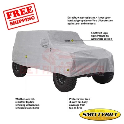 Smittybilt Full Climate Cover 2018-2019 for Jeep Wrangler - Image 1 of 3