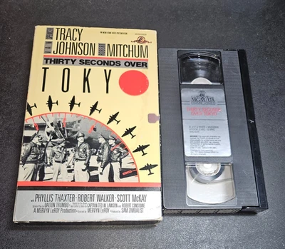 Thirty Seconds Over Tokyo (VHS, 1986) Rare Action War MGM Big Book Box HTF OOP - Image 1 of 4