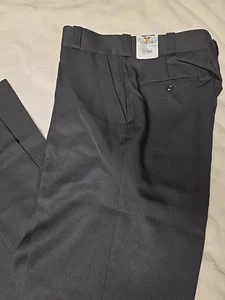 NWT, Mens 34 Short, Unhemmed Flying Cross Uniform Pants,  Black - Picture 1 of 8