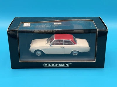 Ford Taunus 1960  bicolore bianco rosso  Minichamps 430085100  1:43 OVP [DS5-C2] - Immagine 1 di 4