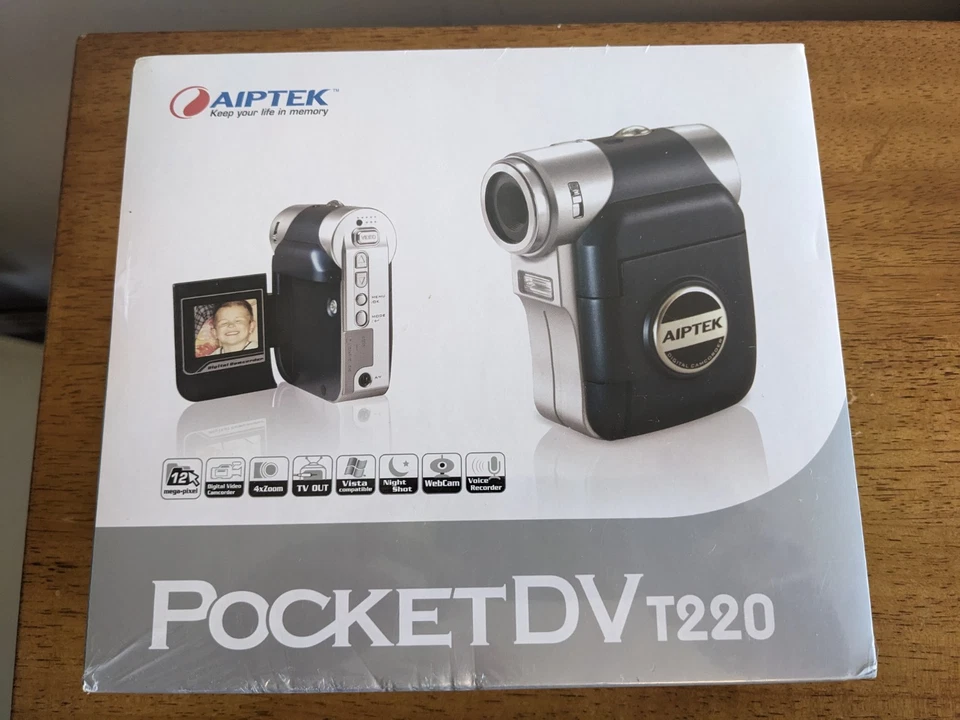 Aiptek Pocket DV T220 Digital Camera new sealed - Image 1 of 3