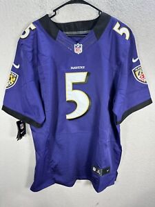 Joe Flacco Baltimore Ravens Nike On Field NFL Color Rush Purple Jersey Sz 48 NWT