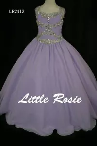 Little Rosie LR2312 Splendido abito da sfilata bambina lavanda tg 4 - Foto 1 di 4