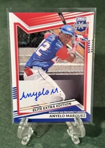 2022 Elite Extra Edition Anyelo Marquez Auto #218 RC LA Angels MiLB - Picture 1 of 10