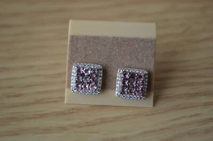 0.90ct Morro Redondo Pink Tourmaline Earrings Platinum & 14k RG Over Fine Silver - Picture 1 of 9