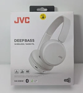 JVC Deep Bass HA-S36W Wireless Bluetooth Headset - Weiß - Bild 1 von 2
