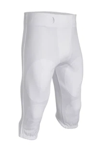 Pantalones de práctica de fútbol Champro Touchback para hombre, blancos, pequeños adultos FP12A deportes - Imagen 1 de 4