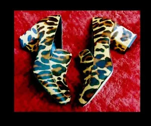 Sole Society madigan shoes leopard 5.5 heel 2"-2.5",calf hair Leather Was $119 - Picture 1 of 19