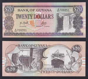 Guyana 20 Dollars 1989 P 27 Fds / UNC - Imagen 1 de 1