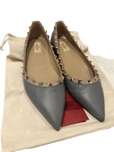 Genuine Brand New Valentino Rockstud Ballerinas - size 41.5 - Picture 1 of 15