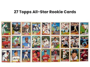 Topps All-Star Rookies Lot of 27 Rookie Baseball Cards 80's 90's - Picture 1 of 5
