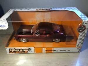 XRARE 1:24 CANDY APPLE RED 1967 “STREET LOW” CHEVROLET IMPALA SS Die Cast Car - Picture 1 of 4