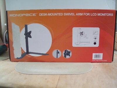 MONOPRICE Desk Mounter Swivel Arm For LCD Monitors NEVER USED COMPLETE VGC - Image 1 of 4