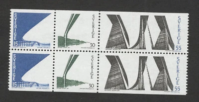 SWEDEN- MNH BLOCK OF BOOKLET-BRIDGE-1969. - Image 1 of 2