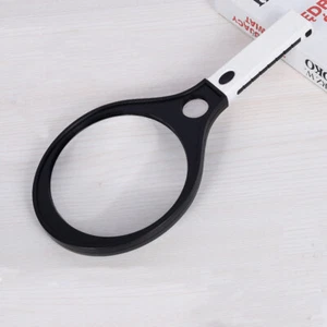 Hand-Held 2X/10X Loupe Lens Magnifying Glass Racket Shape Magnifier With 4LED UV - Picture 1 of 10