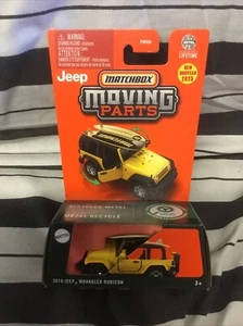 Jeep Wrangler Rubicon 2025 piezas móviles #12 2016 amarillo Matchbox - Imagen 1 de 3