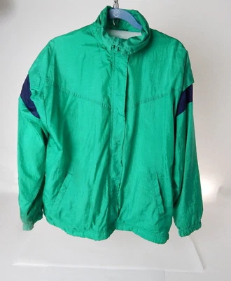 Jaqueta corta-vento vintage 80’ 90’ Venezia Esplorare 14/16 verde/azul - Imagem 1 de 4