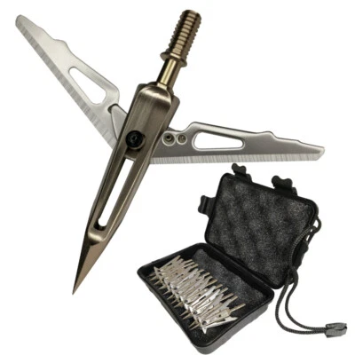 12PCS Hunting Killzone Broadheads 100 GRAIN Sharp Blade 2" Cut Archery Tips - Image 1 of 4