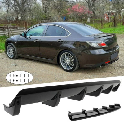 Kit de carrocería divisor alerón alerón difusor parachoques trasero negro brillante para Mazda 6 sedán Foto 1 de 4