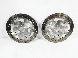2015 Harley Touring FLHXS Street Glide Brembo Front Brake Rotor Set 41808-08A - Picture 1 of 12