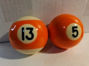 Bolas Y 5 Bolas 2-1/4" Repuesto Pool Ball Billar Cambio Hot Rod Naranja - Imagen 1 de 7