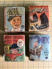 Big Little Book Lot of 4, Charlie McCarthy, Terry & the Pirates, Tom Mix, etc...