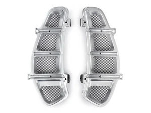 Vespa GTS Vent Panel Set Legshield Grill Glovebox Side Silver GT 125 200 250 300 - Picture 1 of 7