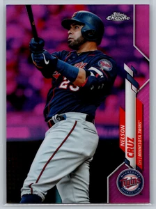 Nelson Cruz 2020 Topps Chrome Pink Refractor #69 Minnesota Twins - Picture 1 of 2