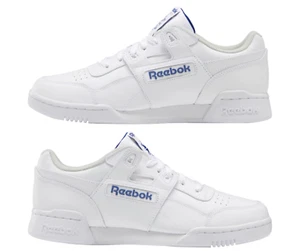 Reebox Workout Plus Men's Lace-up Trainers White UK 6 EU 39 Brand New With Box - Picture 1 of 12