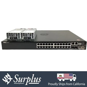 24 Port 1GB RJ45 Dell Powerconnect N3024 ONIE FTOS Switch 2x PSU | 2x 10GB SFP+ - Picture 1 of 8