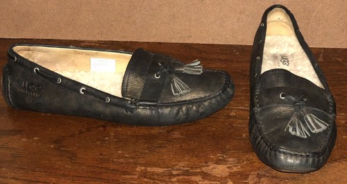 Mocassini Ugg 1950 EU 39 US 8 scarpe da donna in pelle di shearling metallizzato