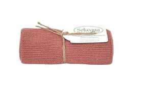 Solwang Handtücher '1 Stück gestricktes Handtuch' Dunkel Pfirsich - Picture 1 of 1