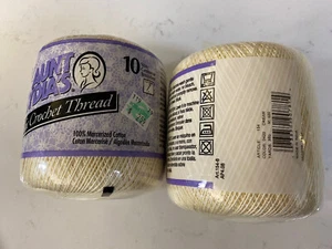 Two Aunt Lydia ~ (0420-Cream) - Crochet Thread - Classic Size 10 - 350 yd - Picture 1 of 2